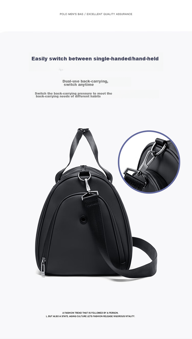 Дорожная сумка POLO, ручная, большая вместимость, легкая, мужская спортивная сумка для фитнеса, для коротких деловых поездок