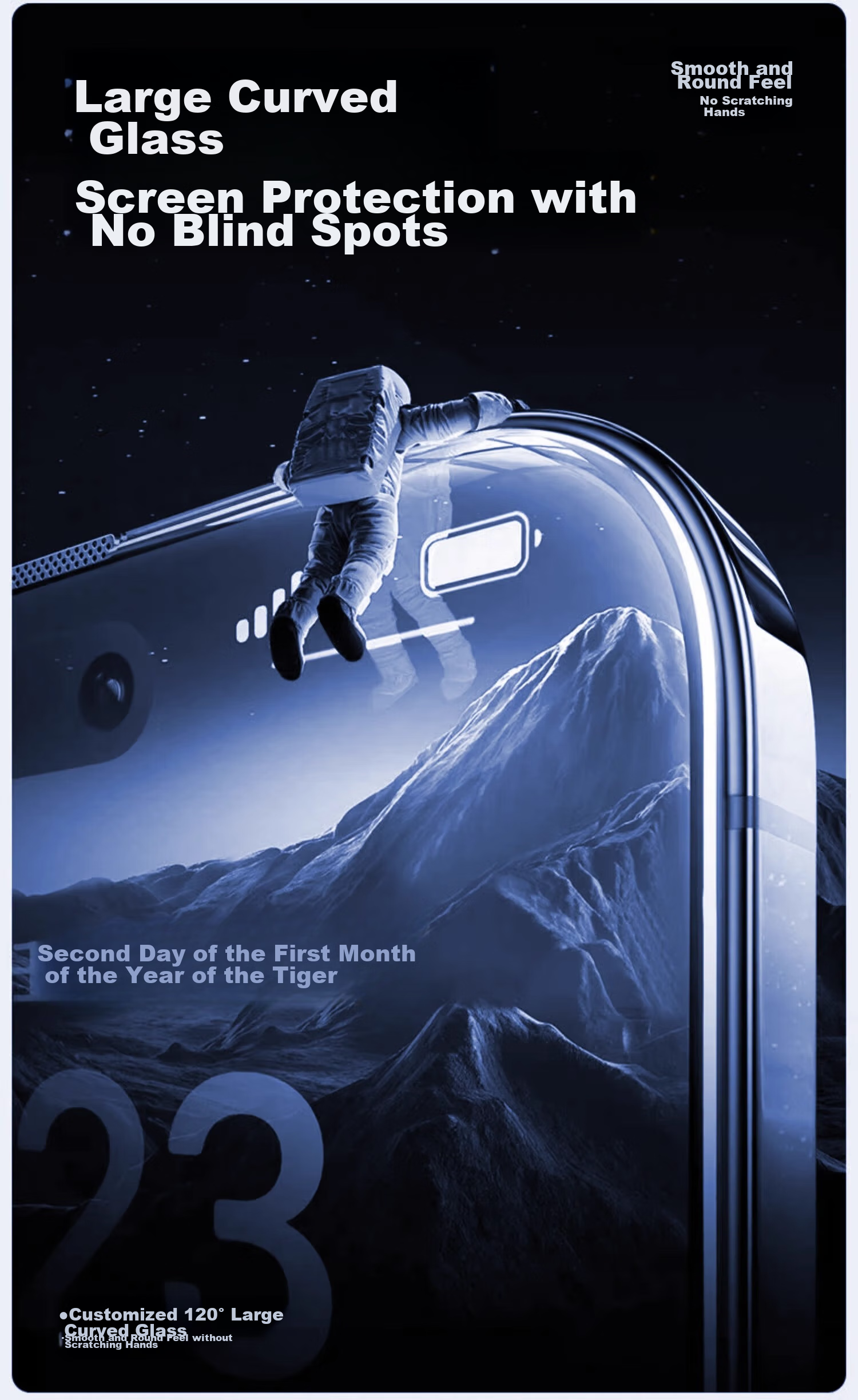Защитное стекло DIVI для Apple iPhone 16 Pro Max, прозрачное, противоударное, антибликовое, 2 шт.