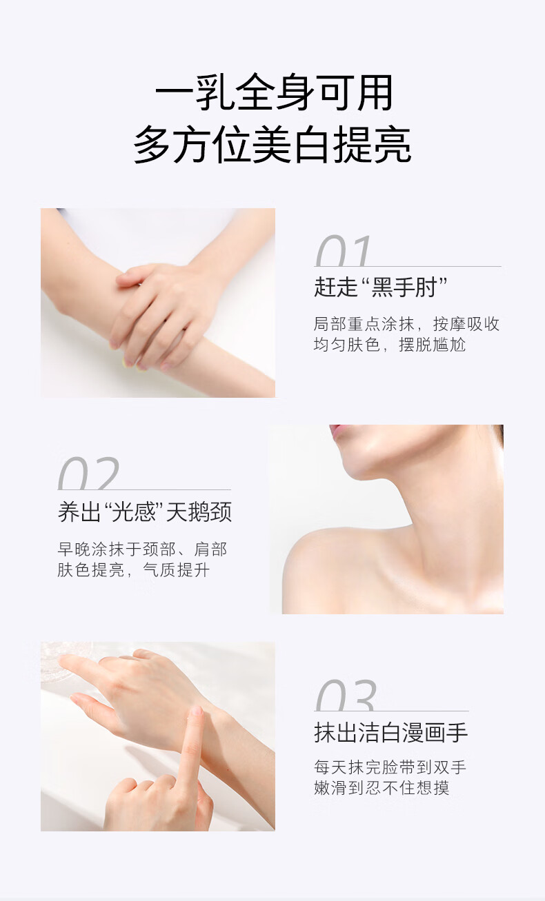 HomeFacialPro烟酰胺美白保湿乳液118g  hfp大白瓶提亮肤色祛斑淡斑补水护肤品