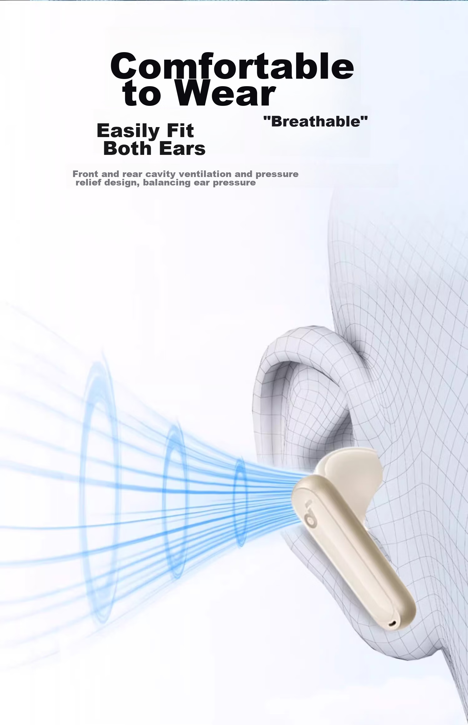 Беспроводные наушники SoundCore Anker P40i с активным шумоподавлением, Bluetooth 5.3, IPX5, черный