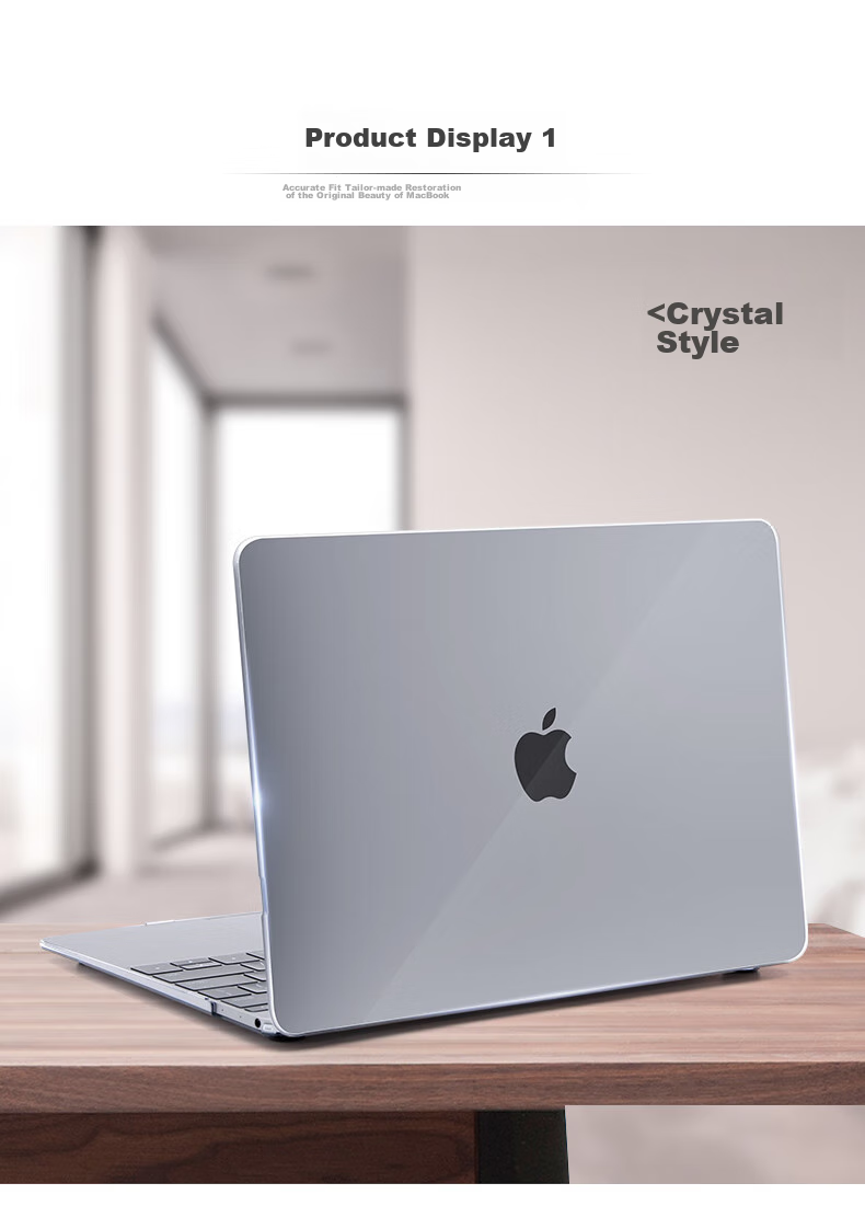 Защитный чехол DiYiGongFang для MacBook Air 13/13.3 дюймов M1 (A2179), ультратонкий, кристально прозрачный, с защитной пленкой для клавиатуры и заглушками