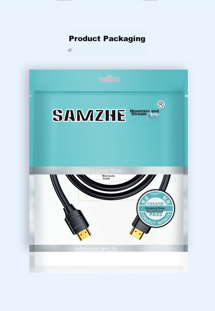 Кабель HDMI SAMZHE версии 2.0, 4K, 1.5 метра, для проекторов, ноутбуков, телевизоров, приставк