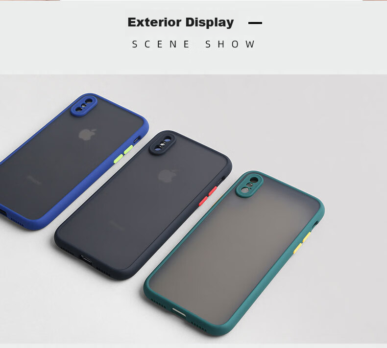 Чехол для iPhone XR "Baozou" противоударный, силиконовый, с защитой объектива, прозрачный матовый, элегантный черный