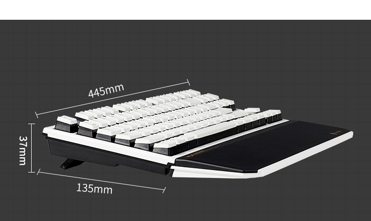 Игровая механическая клавиатура Hyeku X5 с двойным режимом (проводная/беспроводная 2.4G), 108 клавиш, кейкапы PBT, переключатели Kailh BOX Sand Gold, с подставкой для запястий