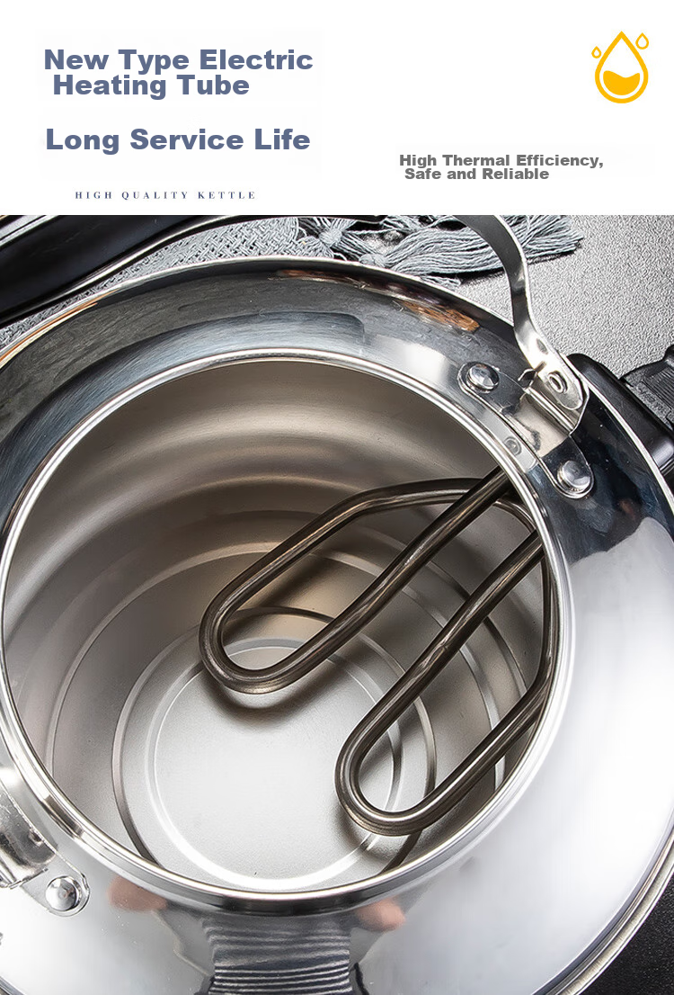 Электрический чайник MAXCOOK TB-Z26, 6 л, нержавеющая сталь 304, с носиком, противоскользящий, защита от перегрева, индикатор свистка