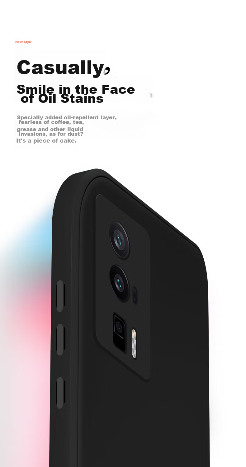 Чехол для телефона KEKLLE, силиконовый, противоударный, ультратонкий, для Xiaomi Redmi K60/K60 Pro, элегантный черный