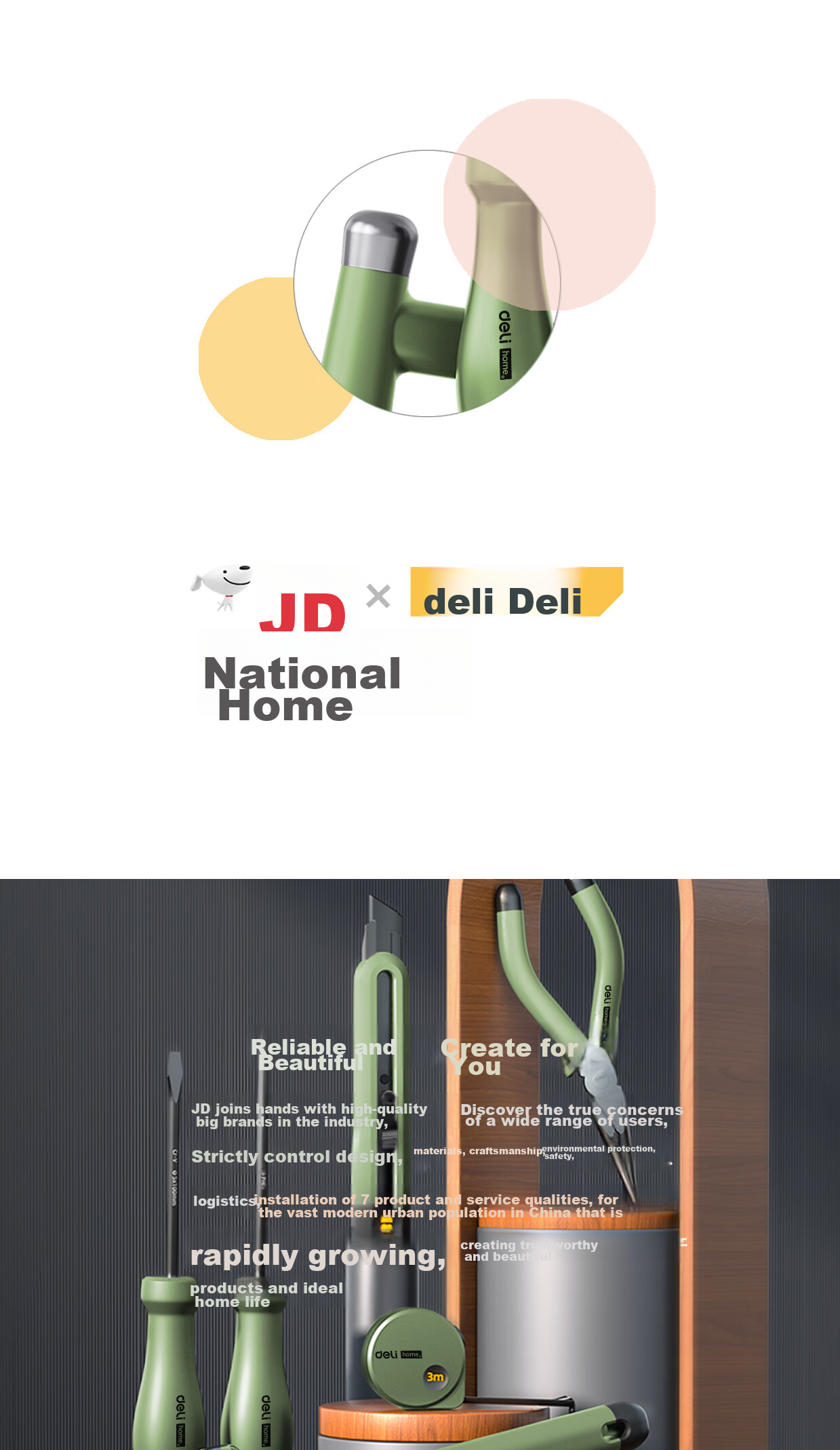 Разводной ключ Deli HT1508L, 8 дюймов, с пластиковой ручкой, лазерная шкала, углеродистая сталь, зеленый/черный