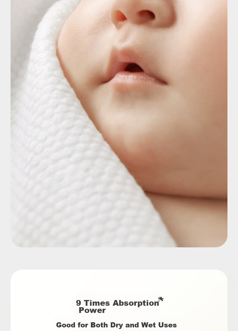 Babycare мягкие влажные полотенца для лица, подвесные, для детей, влажные и сухие, утолщенные, 180 шт., 3 упаковки