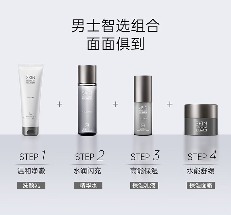 卓沿（SKIN ADVANCED） 屈臣氏SA.卓沿男士白金保湿乳 男士润肤乳轻润保湿75ml 润泽保湿