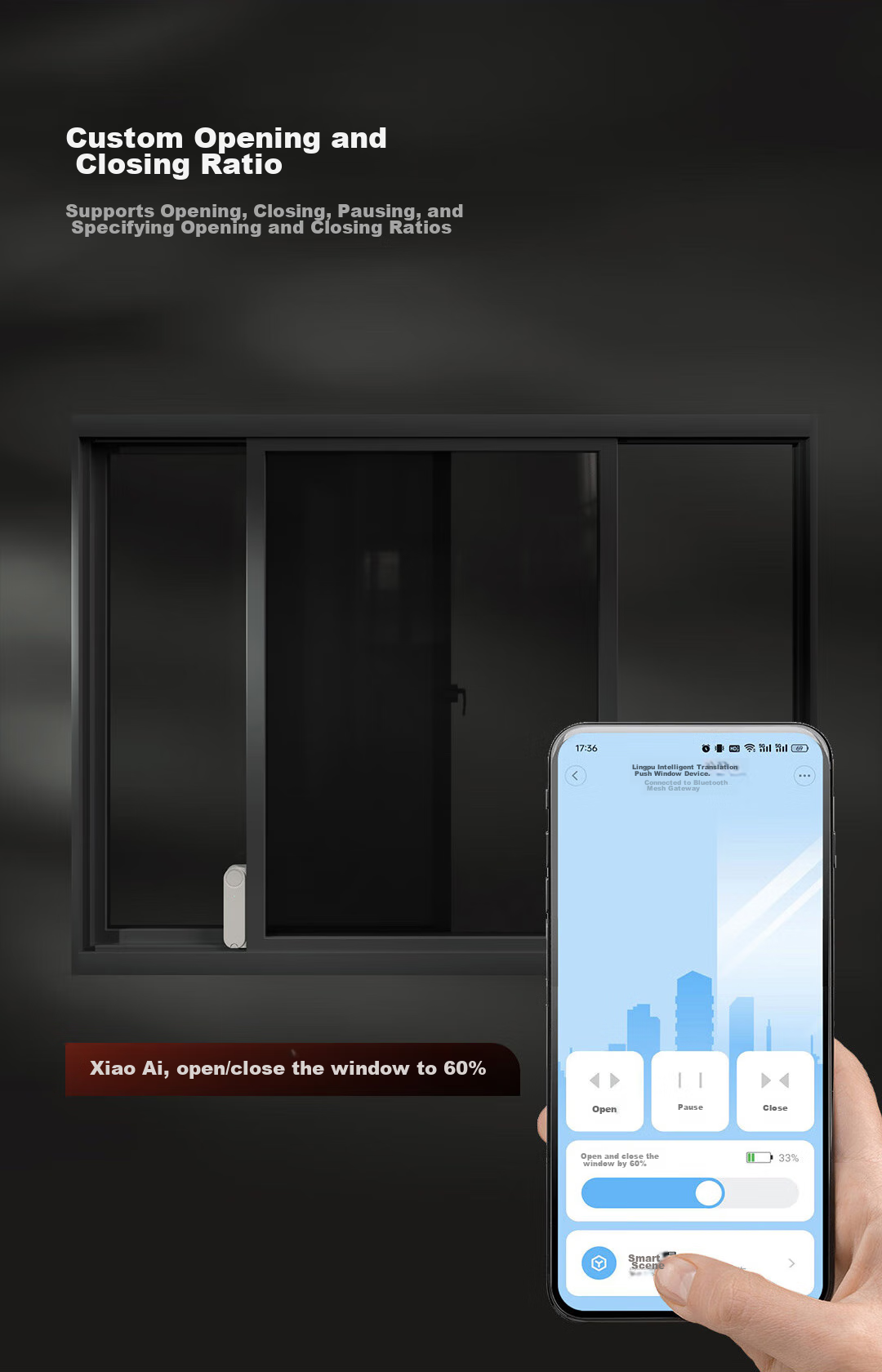 Умный открыватель окон Linptech WD1, модернизированная версия, для раздвижных дверей и окон, устройство управления без проводов, интегрированное с приложением Mijia