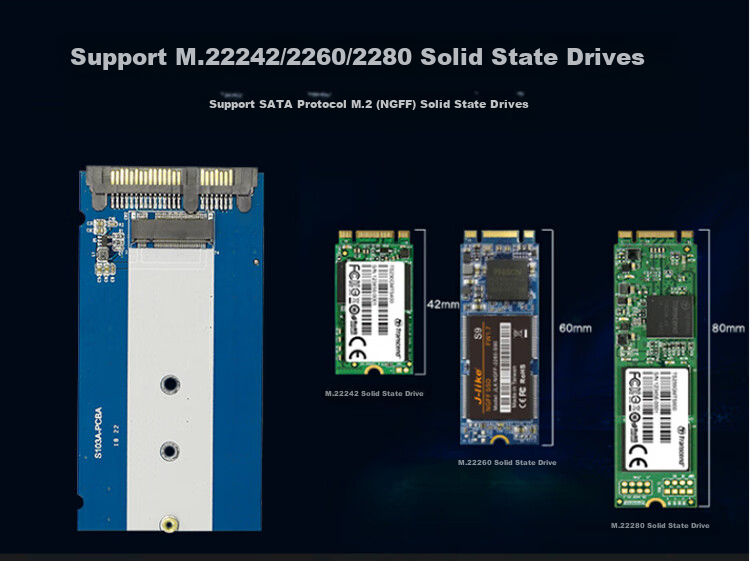 Адаптер LinkStone M.2/NGFF на SATA 3.0, внешний корпус для SSD накопителя 2.5 дюйма, модель E610