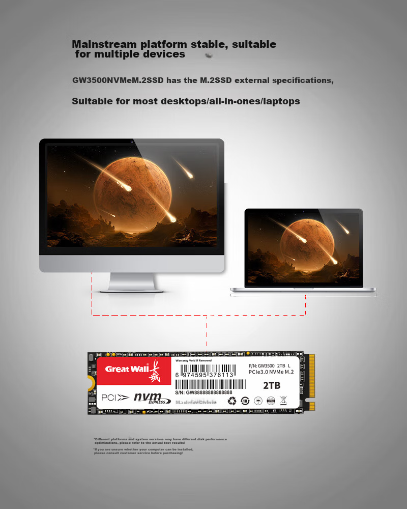 SSD накопитель Great Wall GW3500 512 ГБ M.2 NVMe PCIe 3.0 x4
