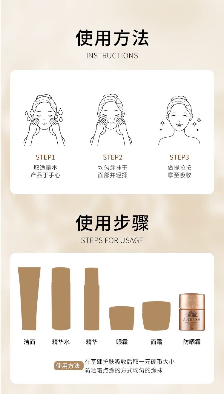 资生堂（SHISEIDO PROFESSIONAL）安热沙金灿倍护防晒乳12ml 小金瓶旅行装