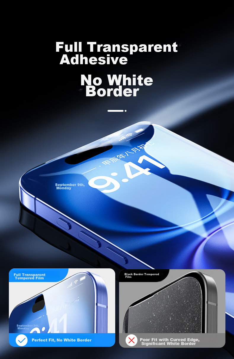 Защитное стекло ESR для iPhone 16, комплект 2 шт., прозрачное