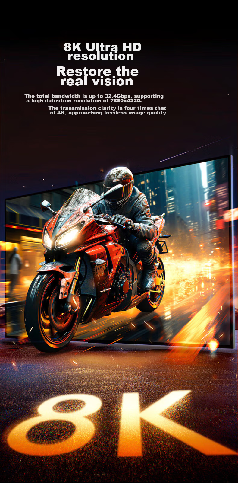 Кабель-адаптер BIAZE Mini DP на DP 1.4, 0.2 метра, 8K 60Hz, HDR, G-Sync/FreeSync, черный