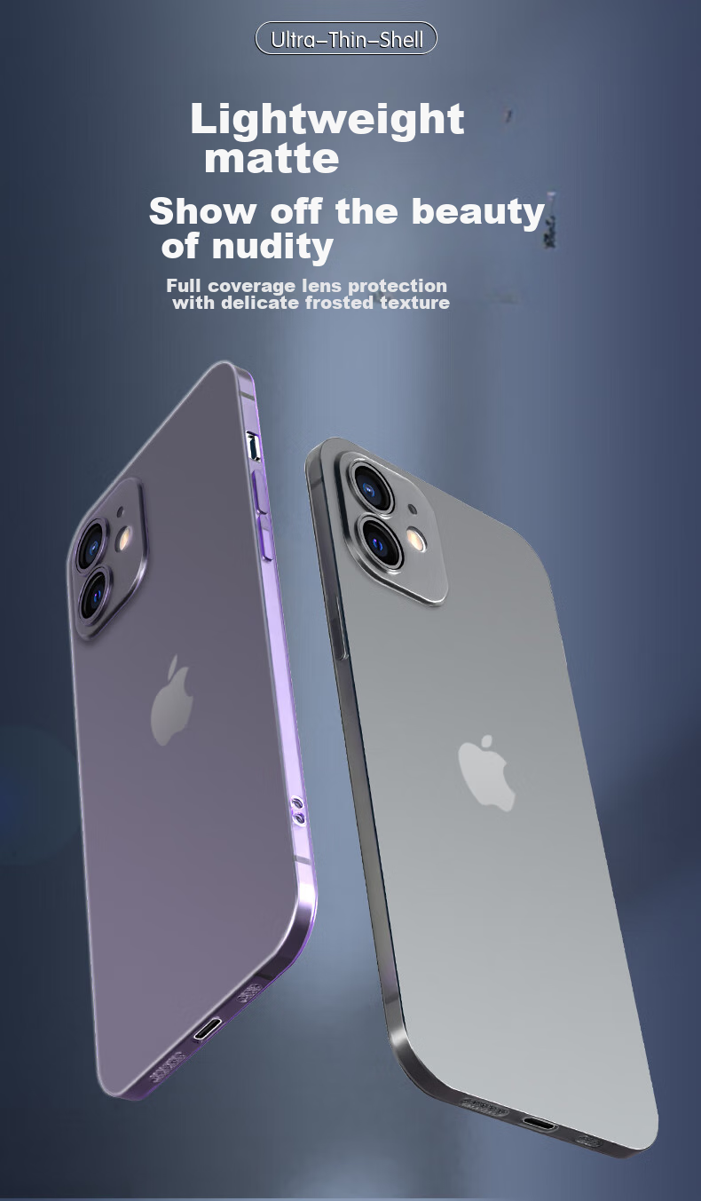 Противоударный чехол HotFire для Apple iPhone 11, ультратонкий, из матового силикона, фиолетовый