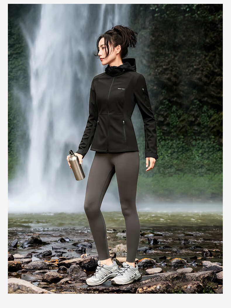 Женская куртка MOLY VIVI Slim-Fit Soft Shell Jacket, ветрозащитная и водонепроницаемая, для активного отдыха и туризма, осень-зима