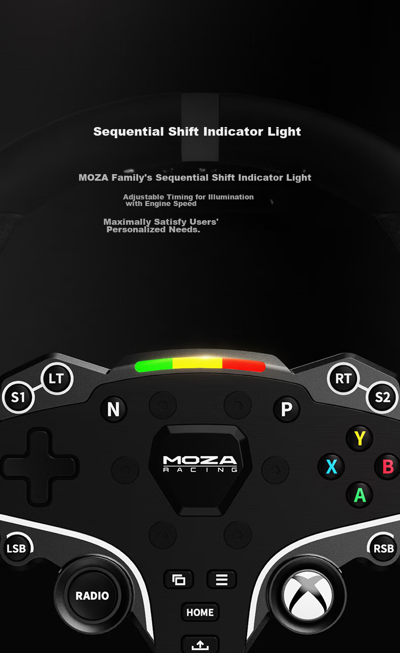 Игровой руль MOZA R3 для Xbox и ПК, с прямым приводом