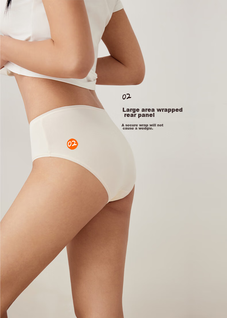Комплект женского нижнего белья NEIWAI Orange Label, 3 шт., бесшовные трусы из хлопка и модала, дышащие, антибактериальные, невидимые, предотвращающие натирание