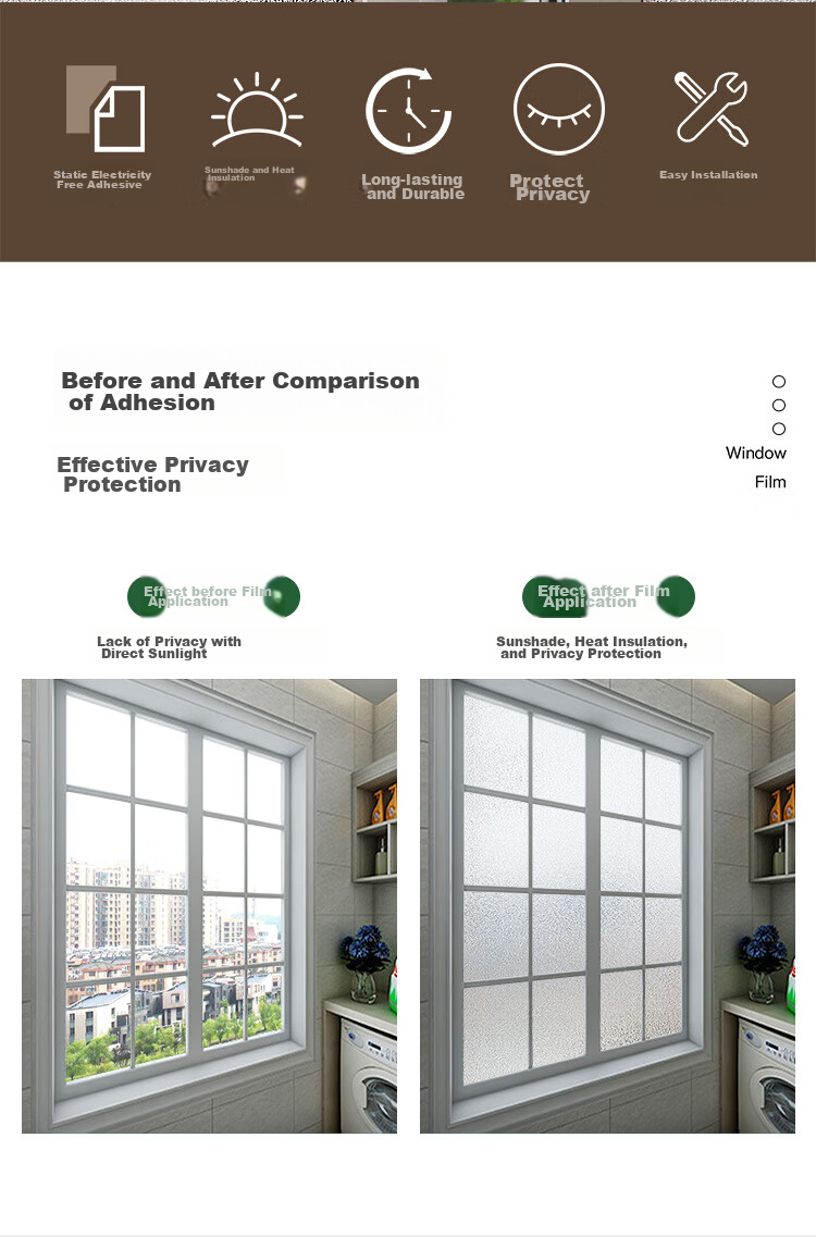 Пленка для окон Quatrefoil Pure Frosted Glass Film, статическая, без клея, для ванной комнаты, 90*300 см