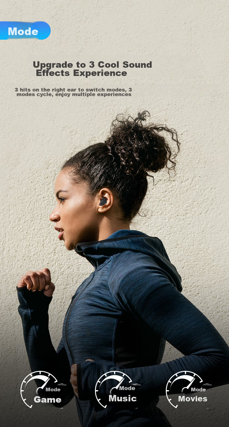 iGene Беспроводные наушники Bluetooth 5.4 с шумоподавлением, 180 часов работы, водонепроницаемые IPX6, черный