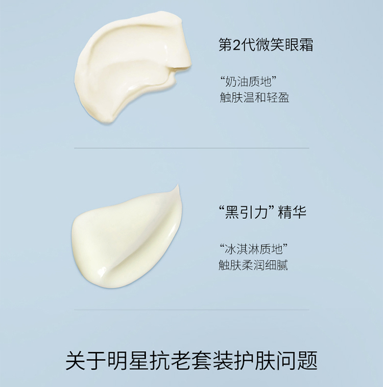 优时颜（UNISKIN）第2代微笑眼霜黑引力精华面部套装紧致淡化细纹送女友