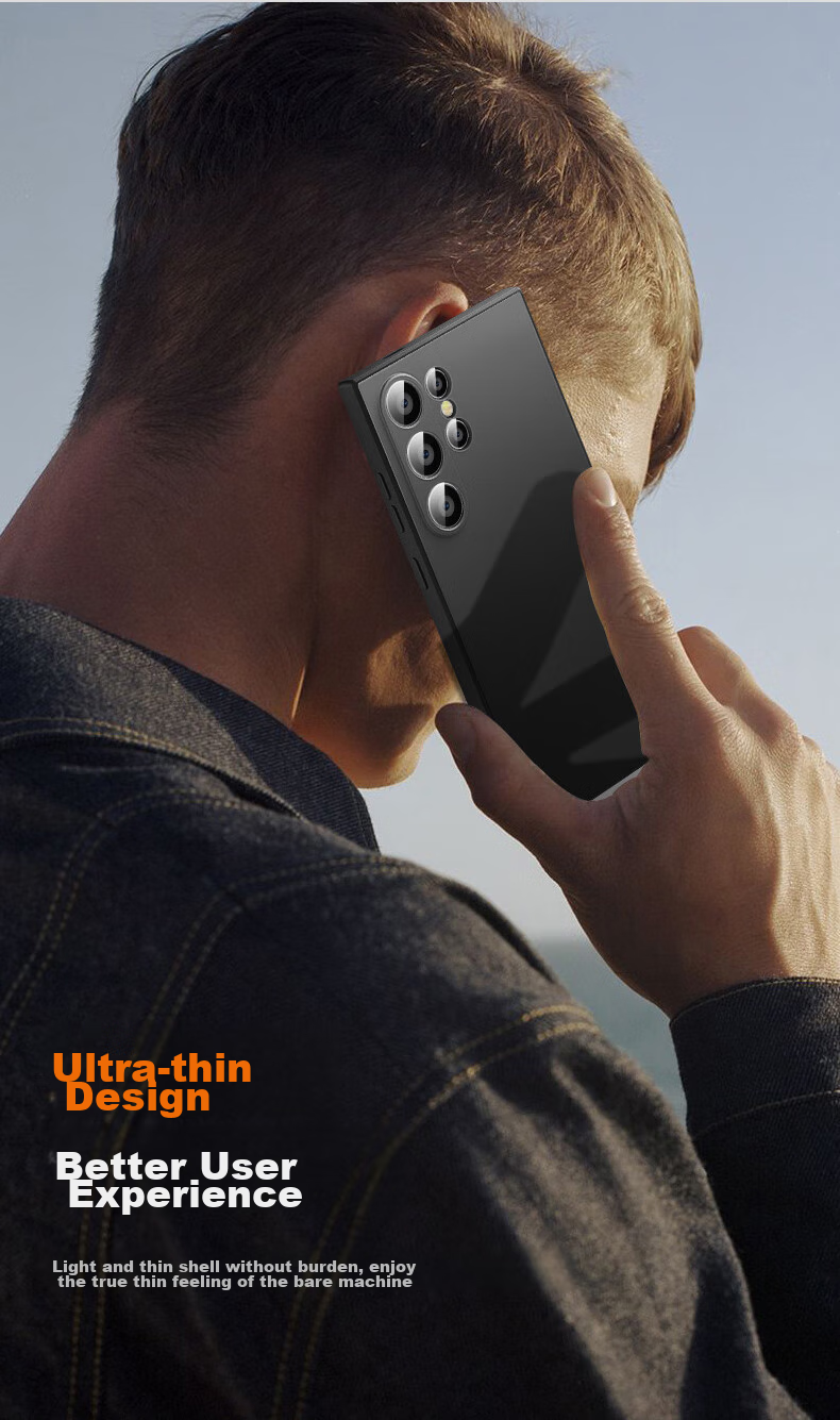 Чехол BIAZE для Samsung S24 Ultra, противоударный, ультратонкий, с защитой от отпечатков пальцев, черный