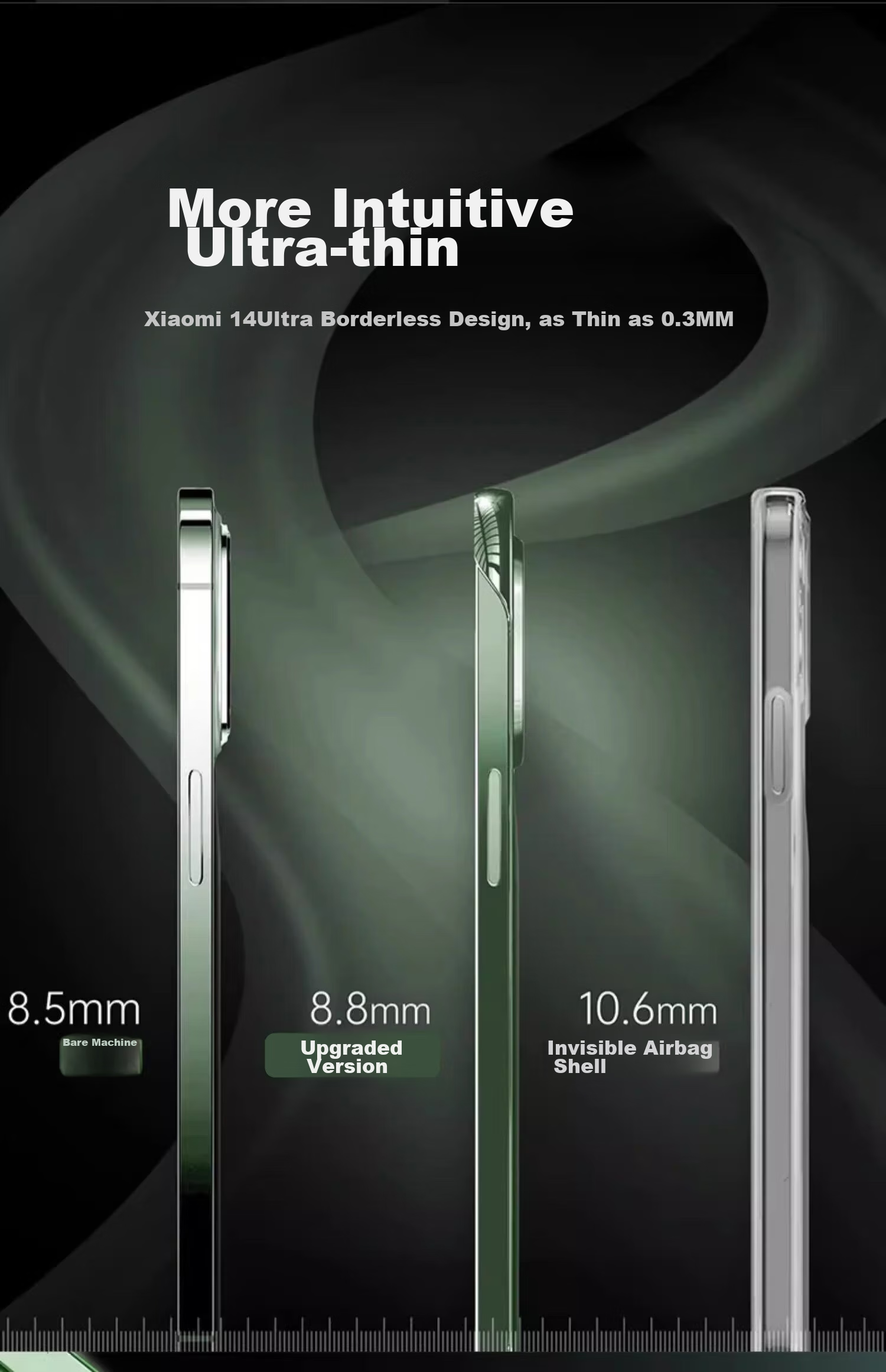 Чехол для Xiaomi 14 Ultra, ZHIWEISHI, ультратонкий, прозрачный, противоударный, с защитой от царапин, для мужчин и женщин
