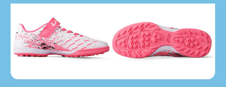 Детские футбольные бутсы Li-Ning для возраста 6-12 лет, с шипами TF, для юношей, для тренировок и соревнований, размер 32