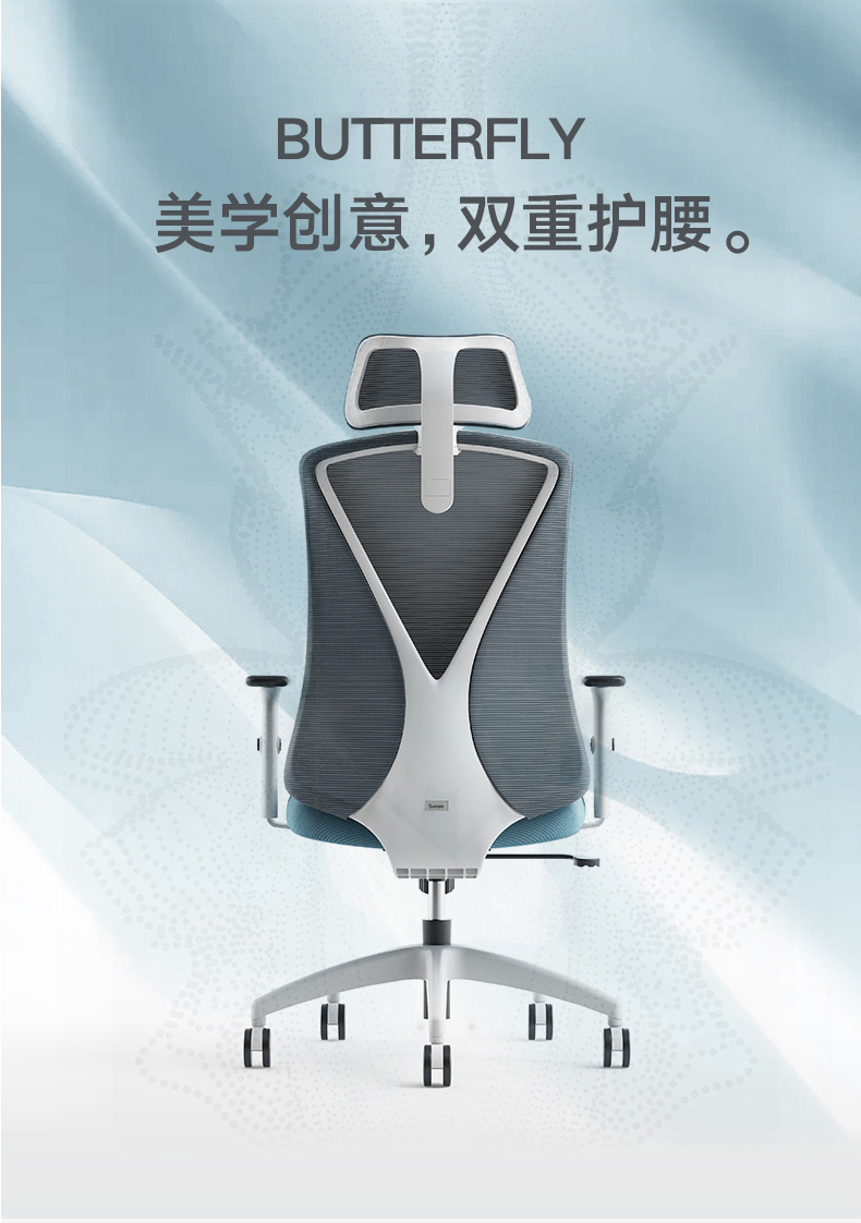 圣奥(sunon)电脑椅书房家用办公椅职员椅人体工学椅老板椅舒适靠背可储物座椅转椅