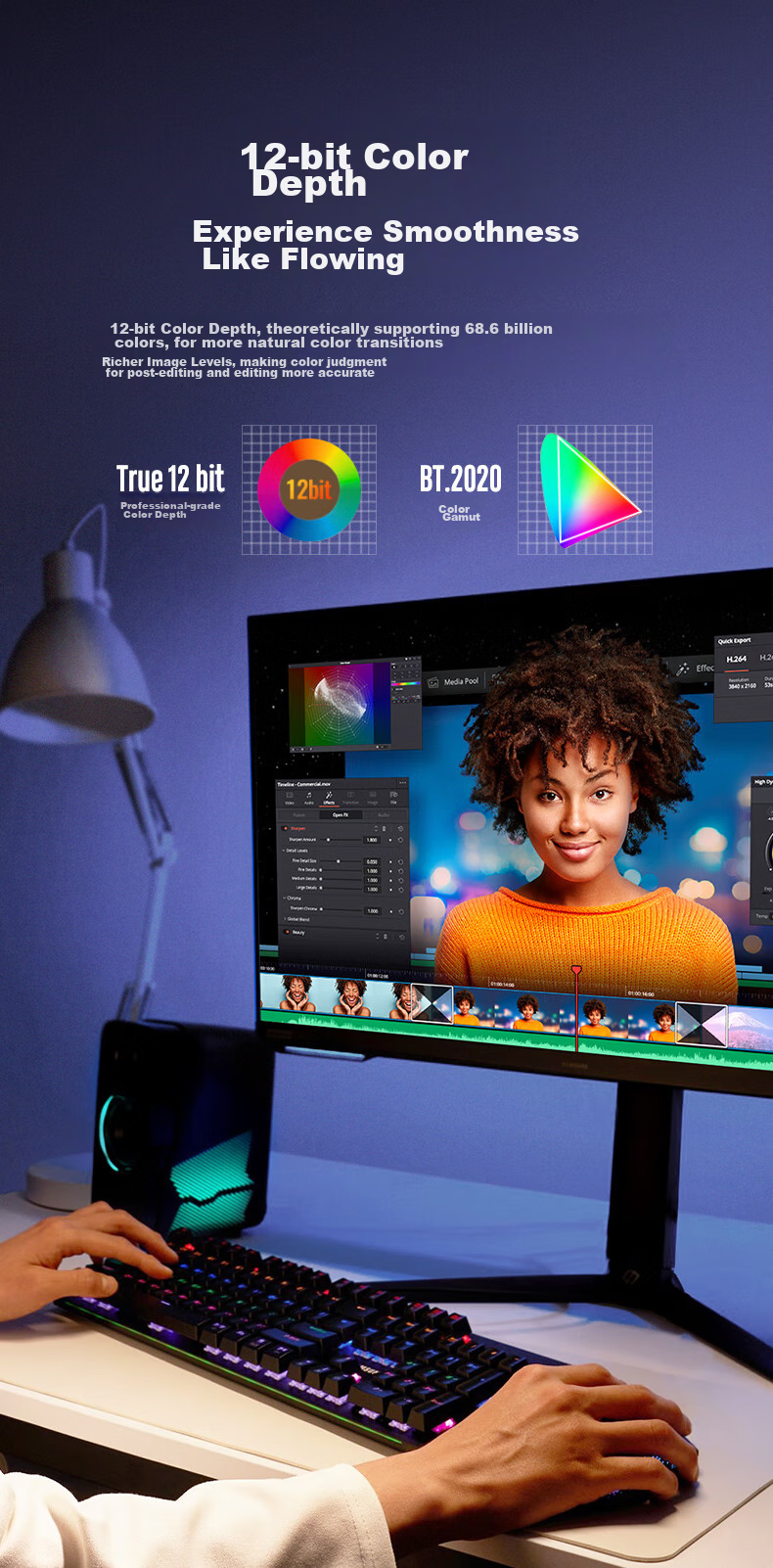 Адаптер BIAZE Type-C to DP 1.4, 8K60Hz/4K240Hz, кабель-конвертер для зеркалирования экрана, Thunderbolt 4 для ноутбуков Apple и Huawei, расширение монитора, 2 метра