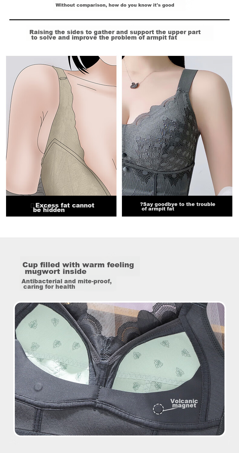 Бюстгальтер LangSha Plus Size, тонкий, с пуш-ап эффектом, против провисания, женское нижнее белье для большой груди, минимизирующий эффект, с боковой поддержкой