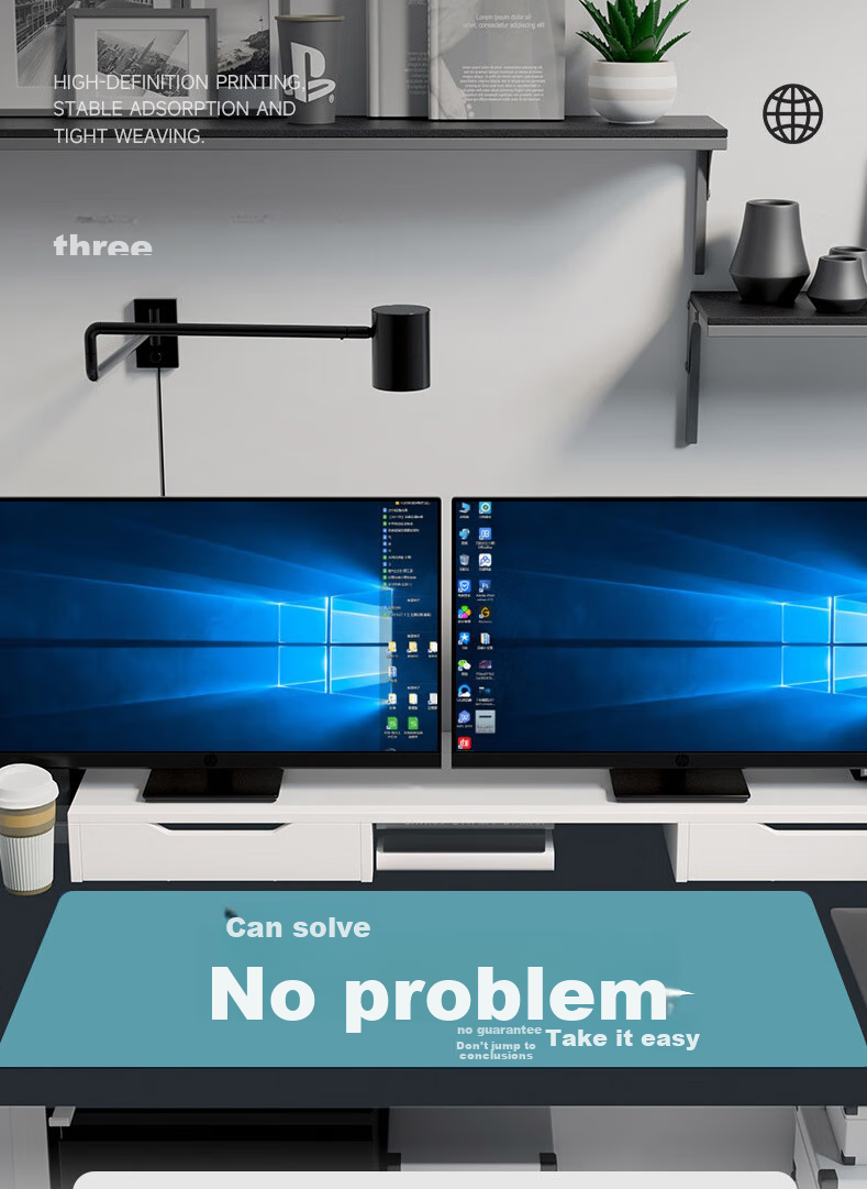 Коврик для мыши Lingshe 800x300x3 мм, большой, утолщенный, с креативным принтом, для студентов и офиса, P107 Сокровищница Фэн-шуй