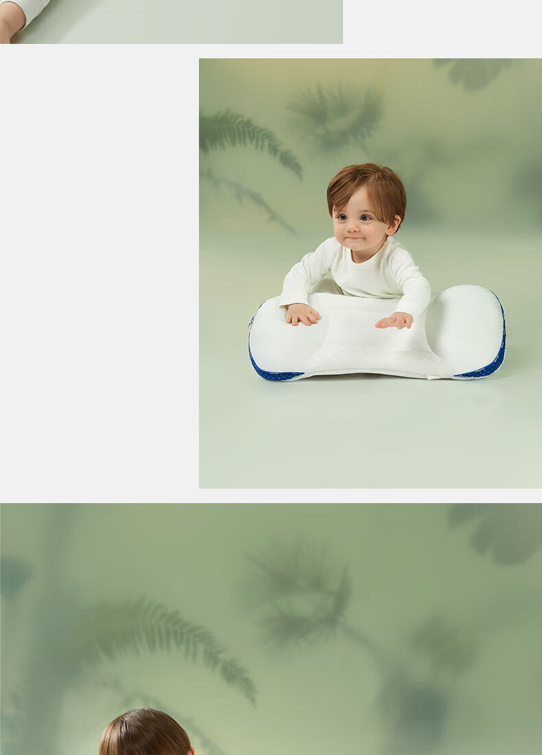 Подушка Babycare Дышащая силиконовая, 54x29 см, Спокойный синий (только наволочка)