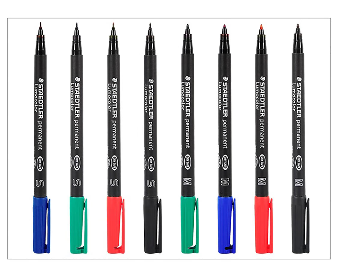 Маркеры на масляной основе STAEDTLER 317WP4, 1.0 мм, водостойкие, быстросохнущие, набор из 4 цветов