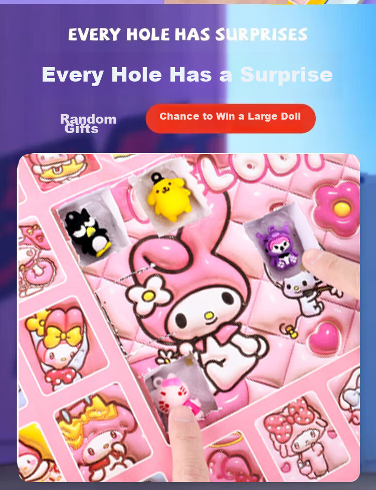 Mystery box Letrel Kuromi Melody, игра для детей 3-6 лет, подарок на Новый год