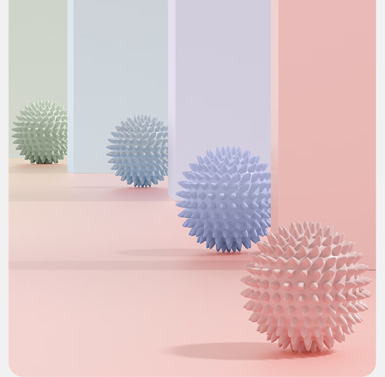 Массажный мяч Yottoy Fascia Ball, ежик, для точечного массажа стоп и шеи, йога, тренировки