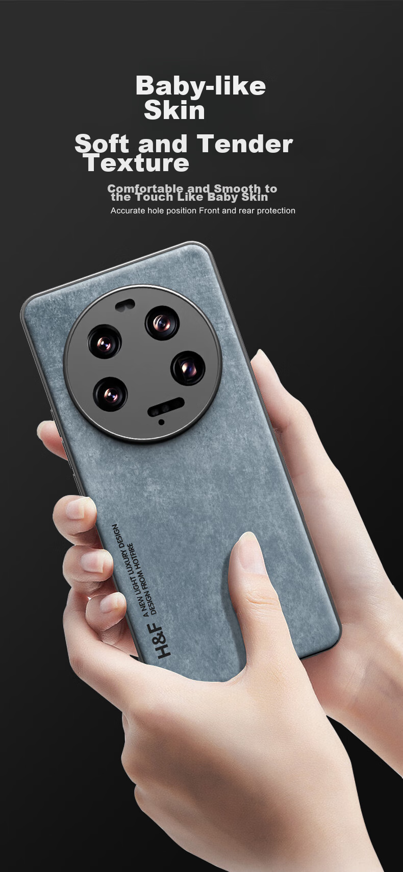 Чехол HotFire для Xiaomi 13 Ultra, кожаный, матовый, с защитой камеры, черный