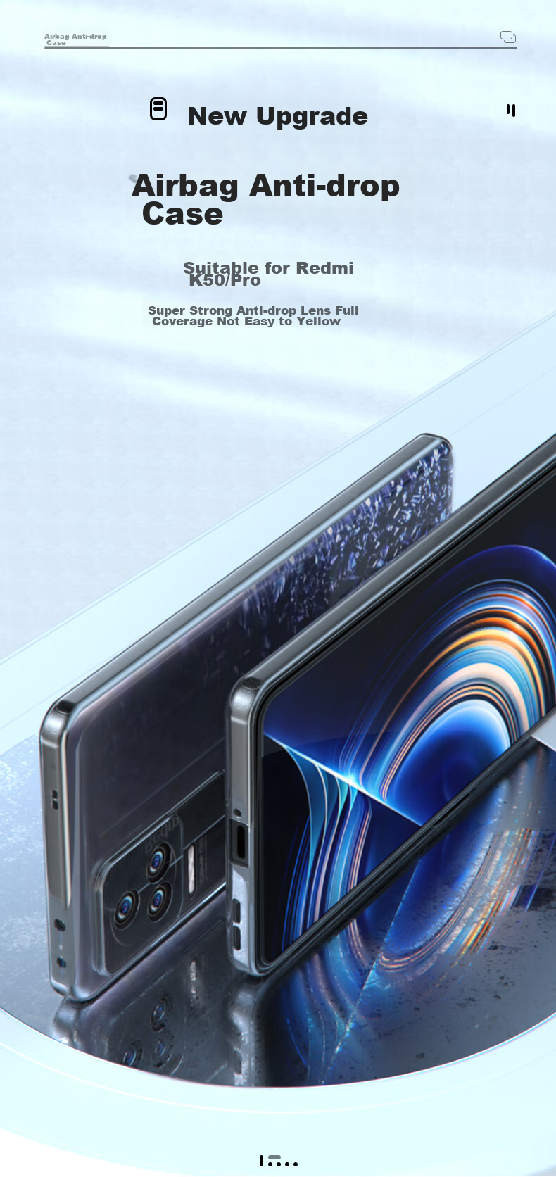 Прозрачный чехол для Xiaomi Redmi K50/K50 Pro