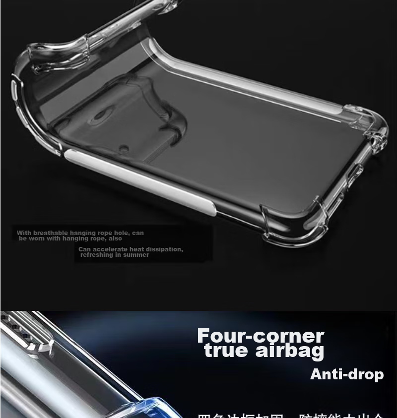 Защитный чехол MAIKUQI для Realme GT6, противоударный, с защитой четырех углов, прозрачный мягкий ТПУ, прозрачно-белый