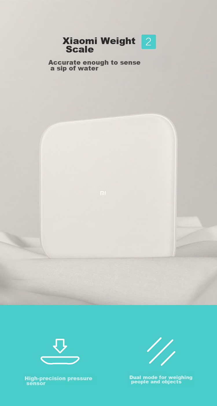 Умные весы Xiaomi Mijia Body Scale S200, белые, для дома, с высокоточным измерением данных через приложение