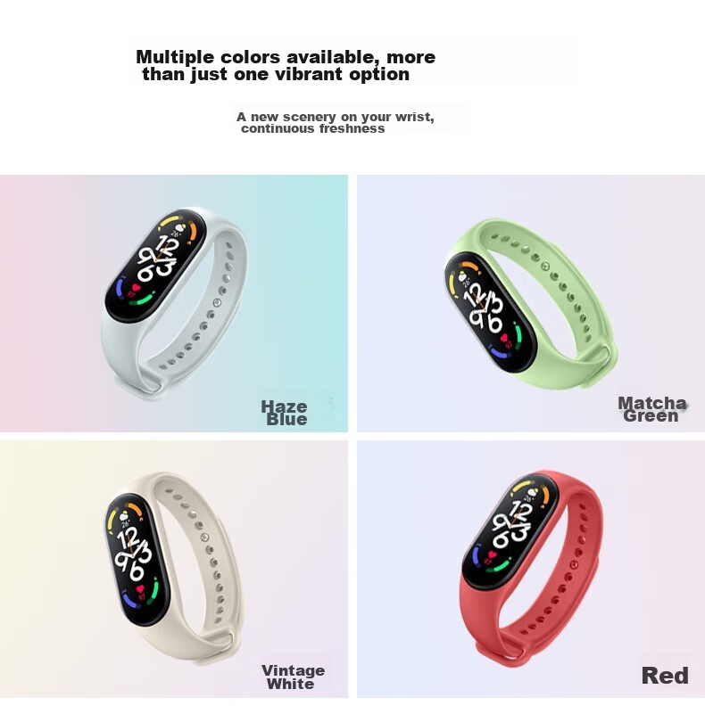 Ремешок CHENSONG для Xiaomi Band 5/6/7/NFC, спортивный силиконовый ремешок для умных часов, черный