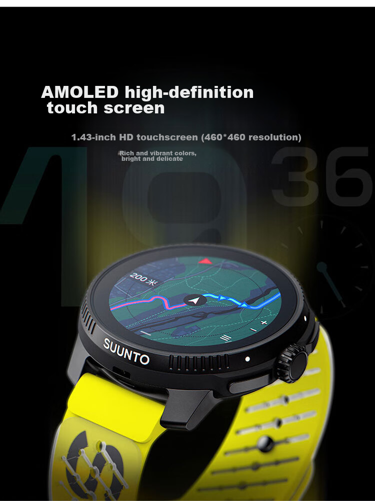 Смарт-часы SUUNTO Race Outdoor Training Wristwatch, для бега по пересеченной местности, с измерением пульса и кислорода в крови, спортивные, мужские, женские, фиолетовые