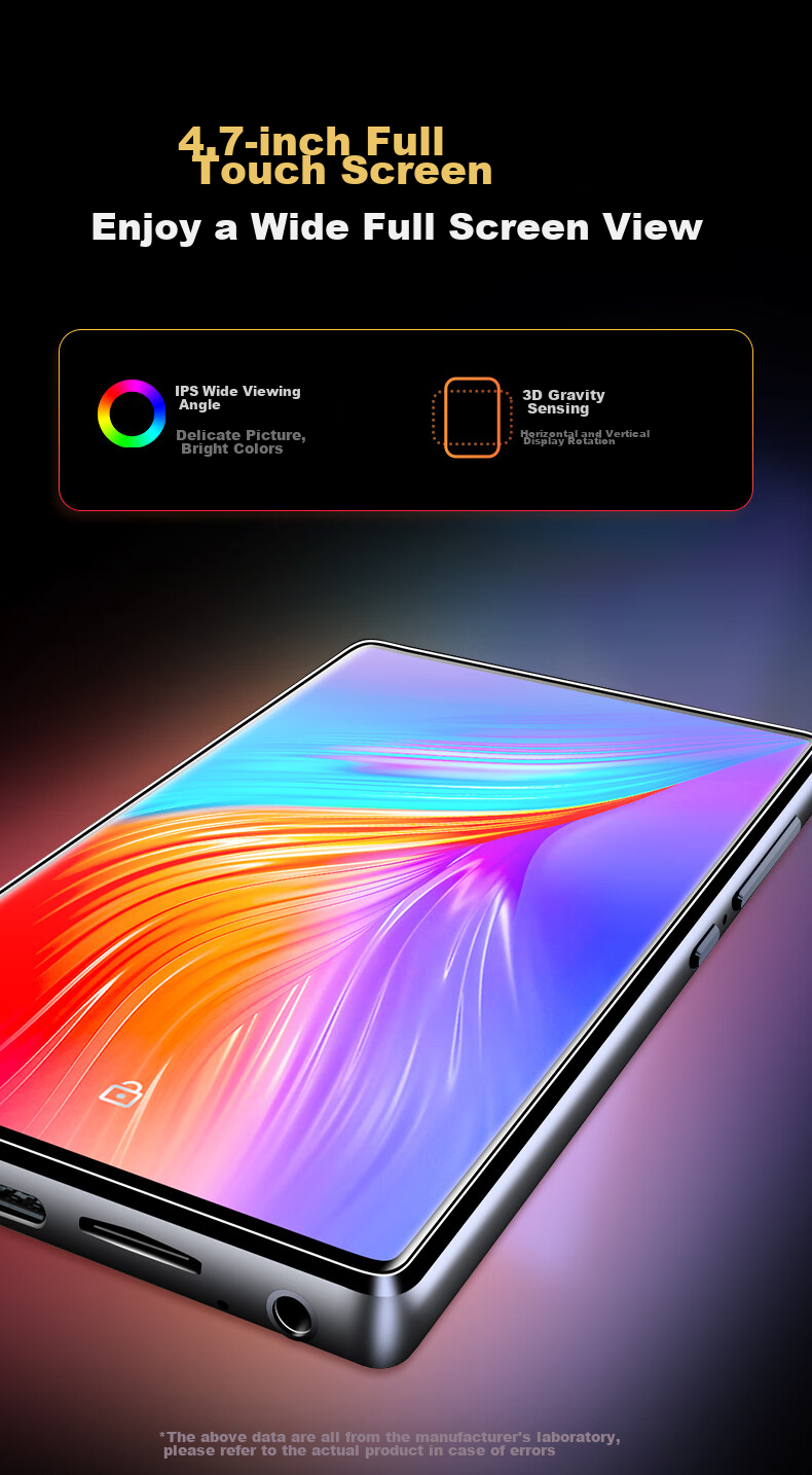 MP3/MP4 плеер FAMUE BF66 с Wi-Fi, 6+64 ГБ, Android 14, сенсорный экран HD, для чтения, онлайн-музыки и видео