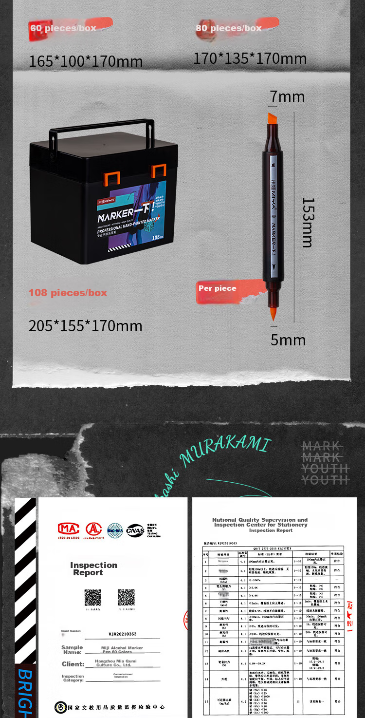 Набор спиртовых маркеров MIYA Professional Dual-Tip, 36 цветов, для скетчинга, иллюстраций, дизайна