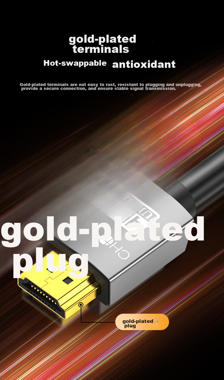 Кабель HDMI CHOSEAL DH500 Версия 2.0, 4K/60 Гц, 5 метров, для ноутбуков, телевизоров, приставок, проекторов и мониторов