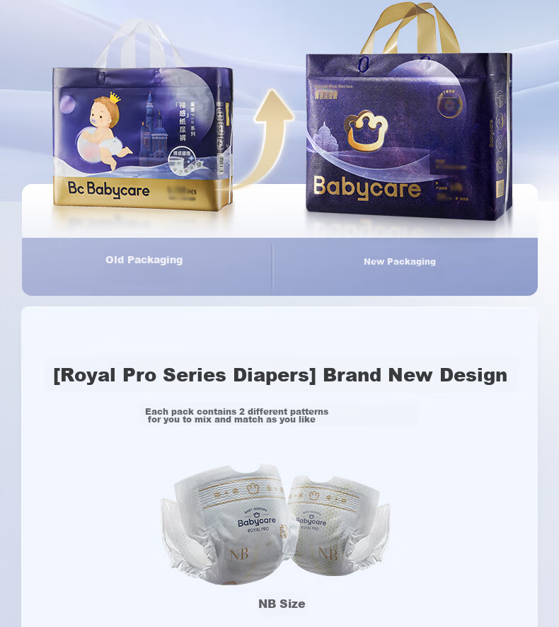 Подгузники Babycare Royal Pro Ultra-Thin Breathable Diapers M40 (6-11кг), ультратонкие, дышащие, с высокой впитываемостью, размер M, 40 шт.