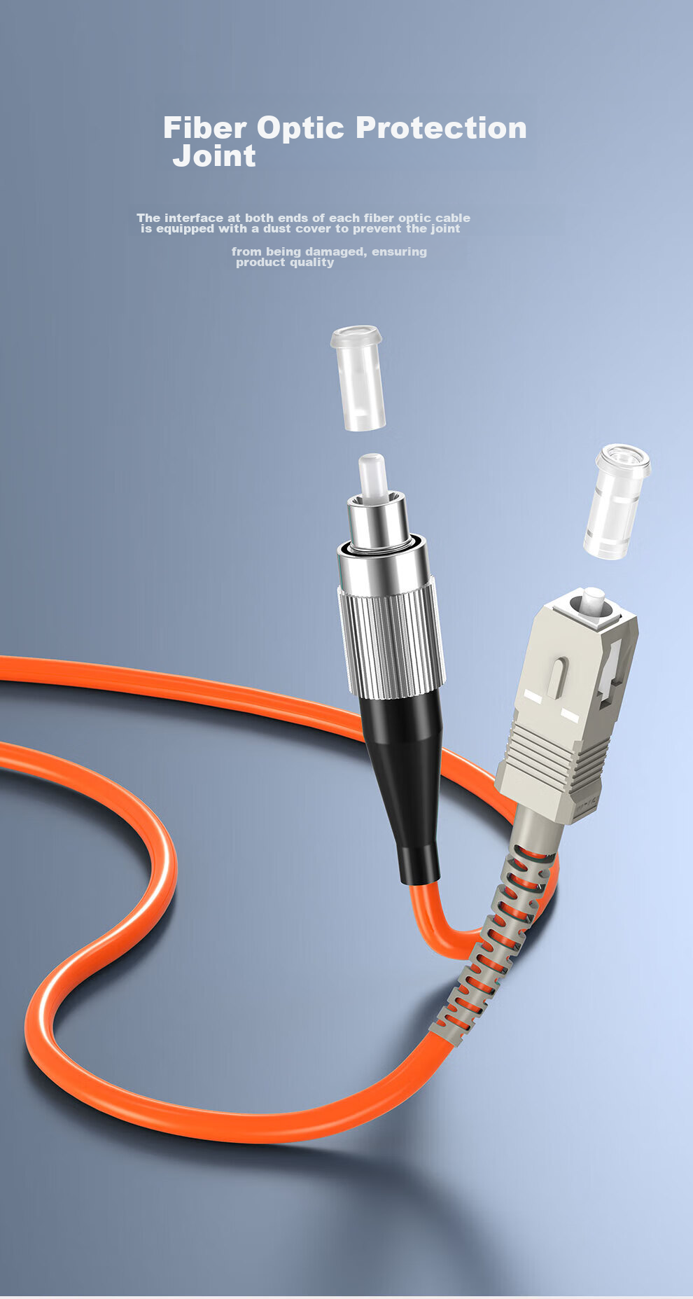 Патч-панель SK-LINK LC-ST OM2 UPVC, 1 метр, желтая