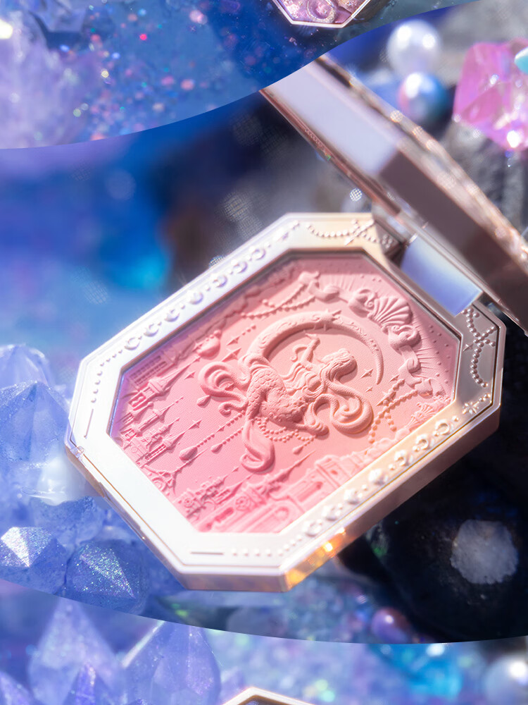 花知晓 月光人鱼宝石腮红渐变显白色胭脂蜜桃色送女友礼物 04星月神话