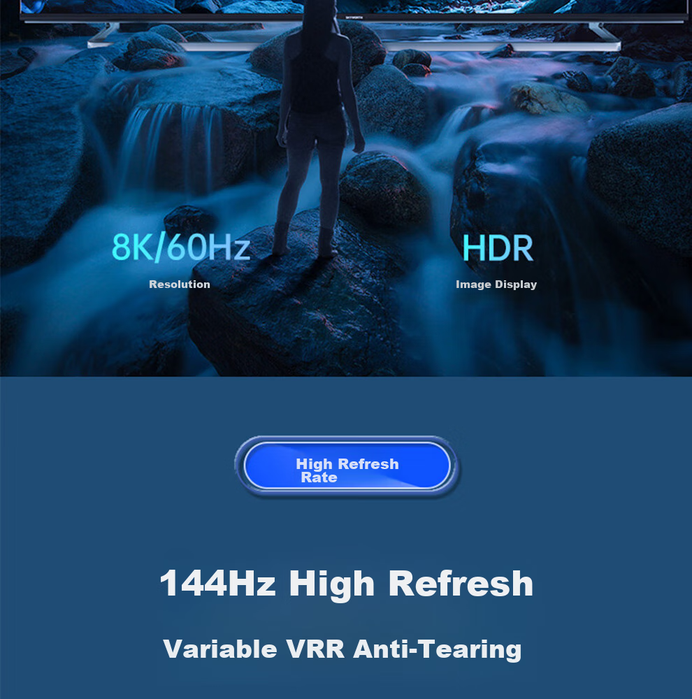 HDMI 2.1 переключатель ULT-unite, 8K/60Hz, 2 входа/1 выход или 1 вход/2 выхода, двухнаправленный сплиттер HD видео, для компьютера, ТВ, проектора